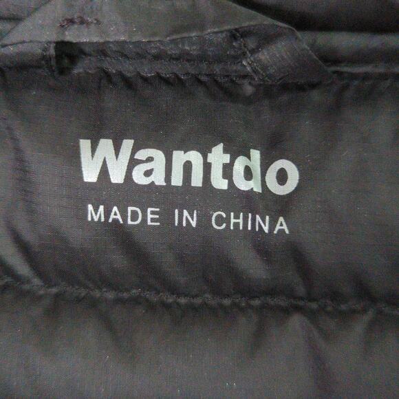 Wantdo Down Puffer Jacket Womens S Black Packable Ultra Lightweight Hooded - Picture 6 of 8